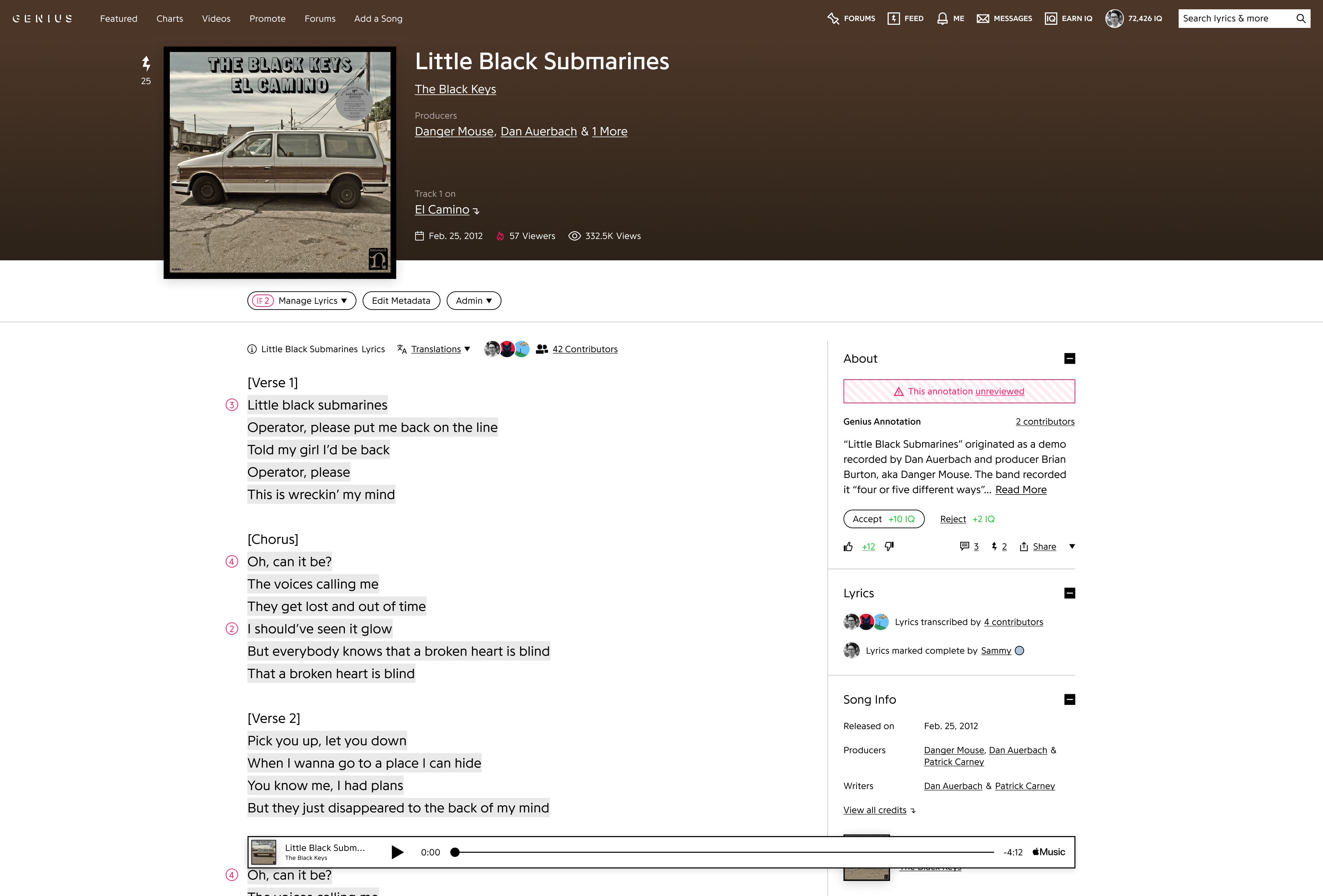Genius Web Contributor Experience